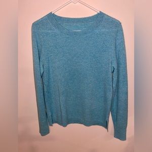 blue/teal crew neck sweater